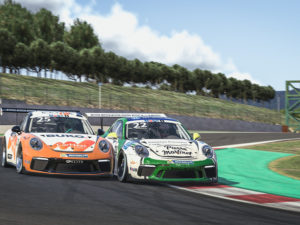 Ten Voorde y el piloto Júnior de Porsche Güven ganan las carreras inaugurales de la Supercup virtual