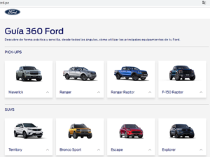 Ford presenta la Guía360: una plataforma digital para todo su portafolio de vehículos
