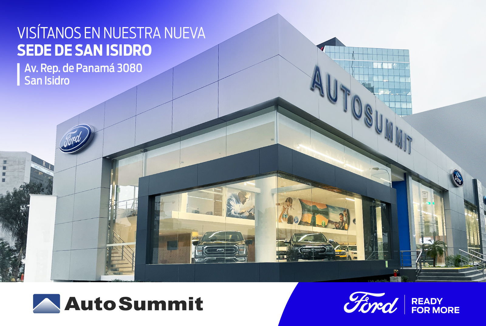 Ford Perú anuncia la apertura de su nueva sede en San Isidro