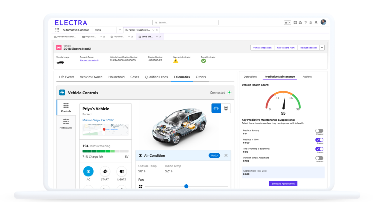 Salesforce Automotive Cloud ayuda a entregar el futuro de los coches conectados con datos e inteligencia artificial