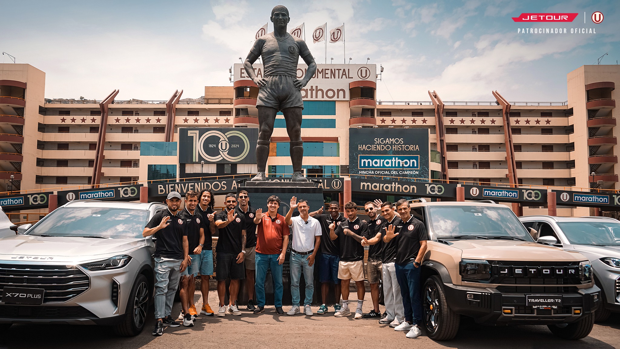 Jetour equipa a Universitario de Deportes con nuevas SUV’s para su plantel