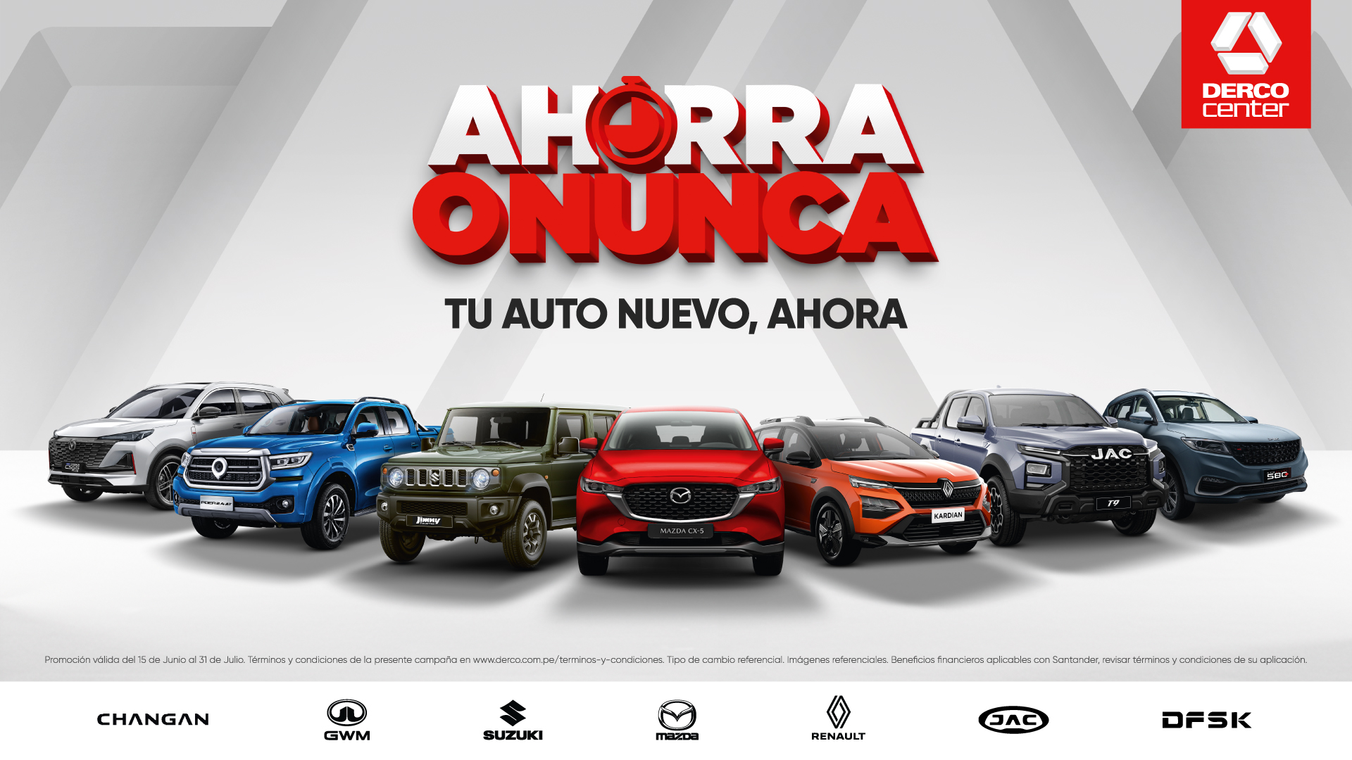 ¿En busca de un nuevo Auto? Llega el “Ahorra o Nunca” de Derco Center con grandes beneficios para adquirir tu vehículo ideal