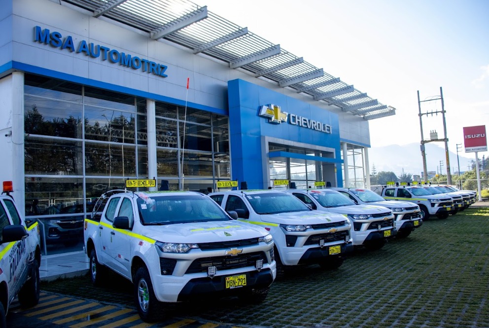 Chevrolet y MSA Automotriz entregan flota de camionetas Colorado a Minera Yanacocha, fortaleciendo su presencia en el sector minero peruano