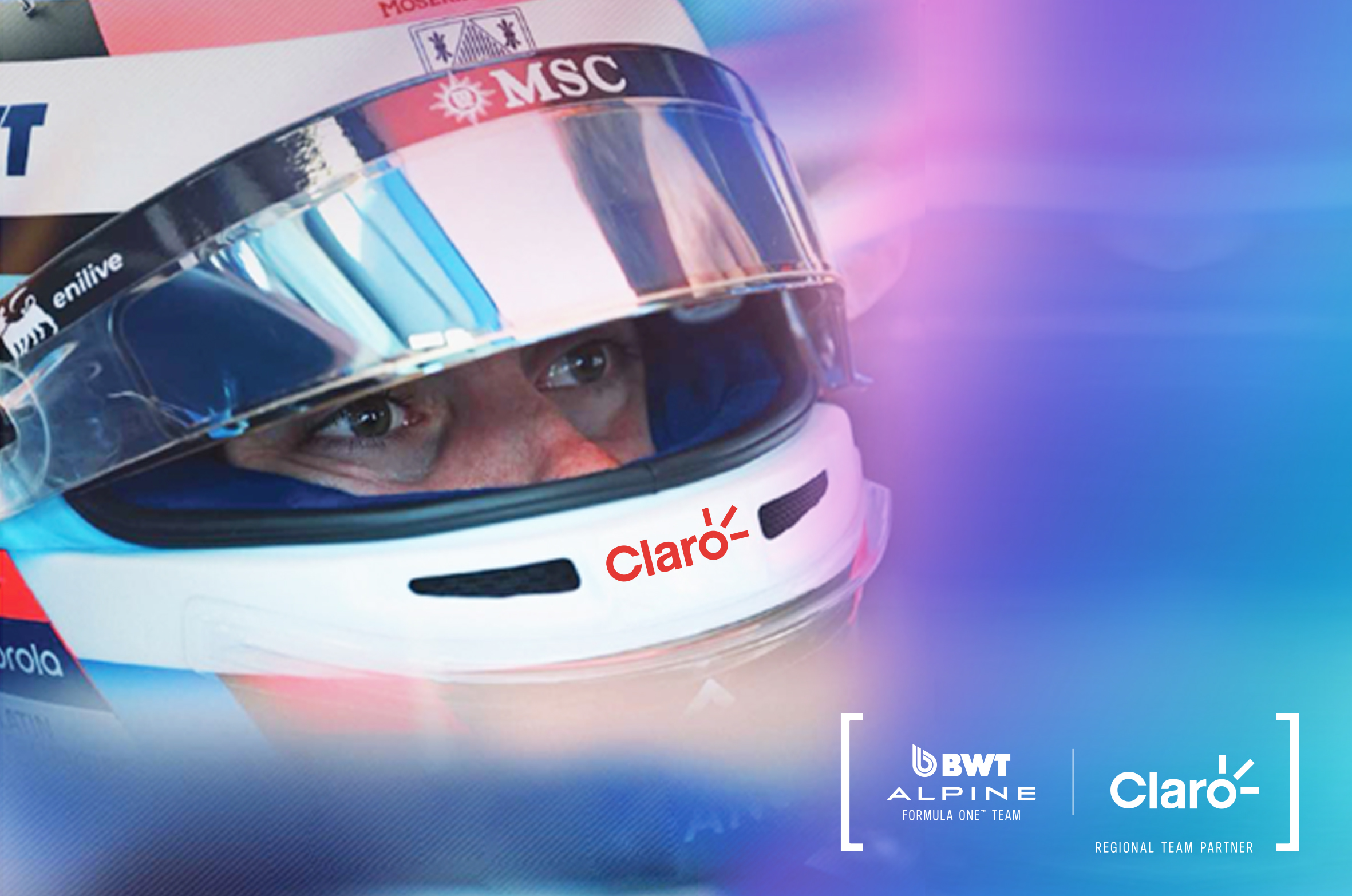 Franco Colapinto firmó alianza con la mayor compañía de telecomunicaciones de América Latina y colaborarán durante la temporada 2025 de Fórmula 1