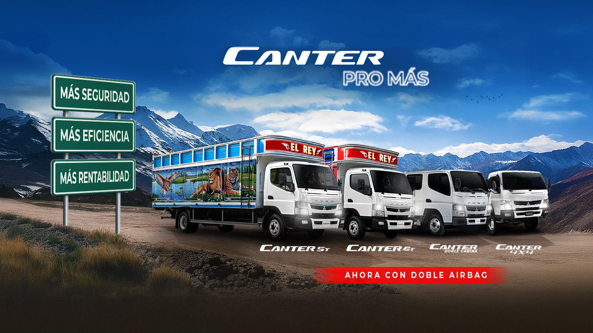 FUSO lanza su campaña “Canter Pro Más” e incorpora doble airbag en toda su línea de camiones Canter