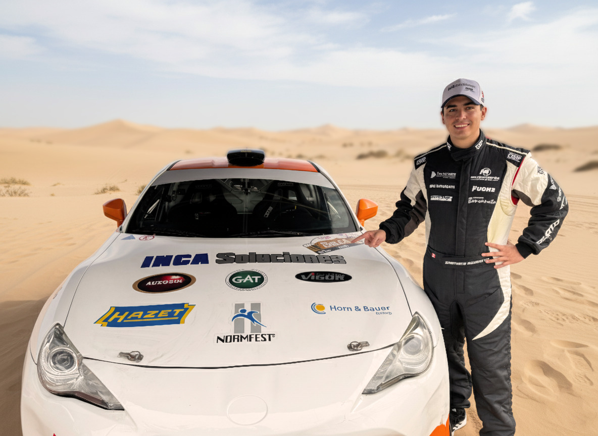 Inca Soluciones refuerza su compromiso con el automovilismo peruano al apoyar a Santiago Aguayo