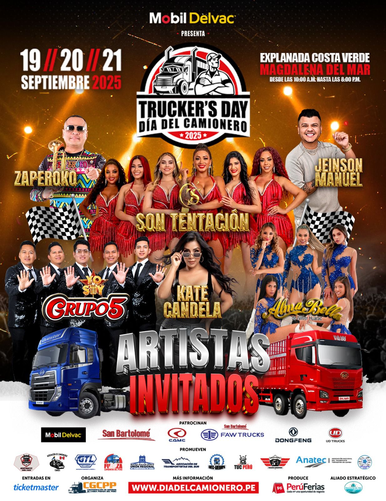 Truckers Day 2025 celebrará los 25 años del Día del Camionero Peruano con Shows en Vivo en la Costa Verde
