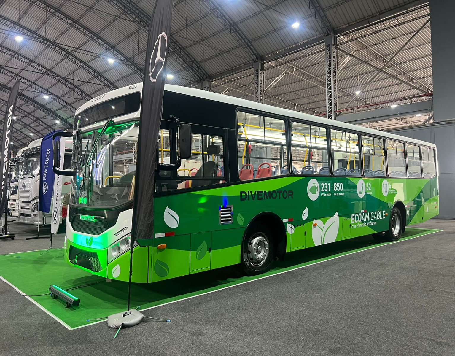 Divemotor presenta su bus a GNV en la Feria de Transporte Sostenible