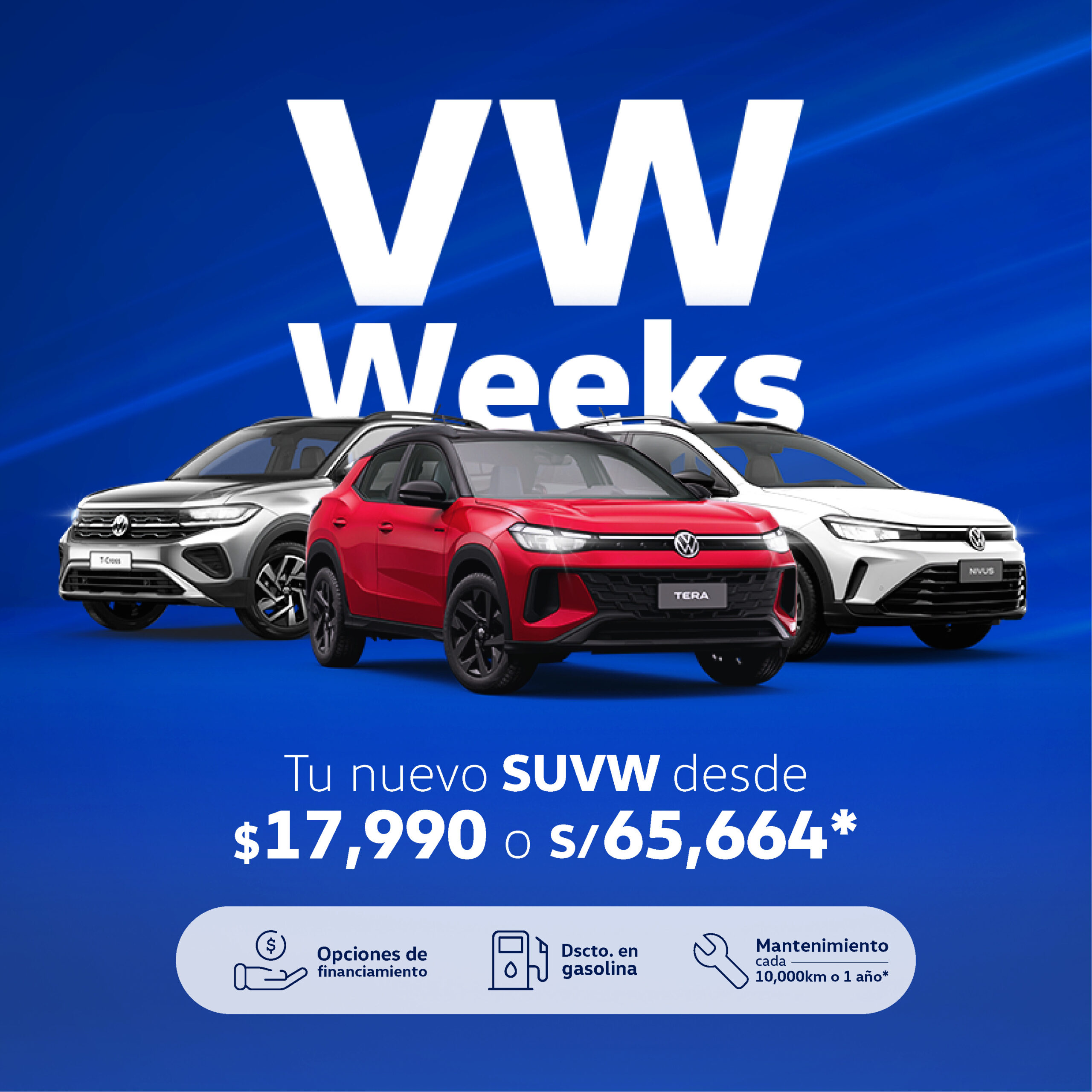 Volkswagen lanza VW Weeks: ofertas y beneficios exclusivos en todo el país
