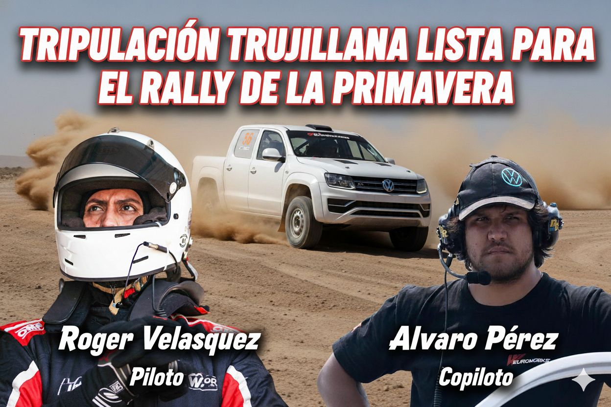 Roger Velásquez se alista para el Rally de la Primavera