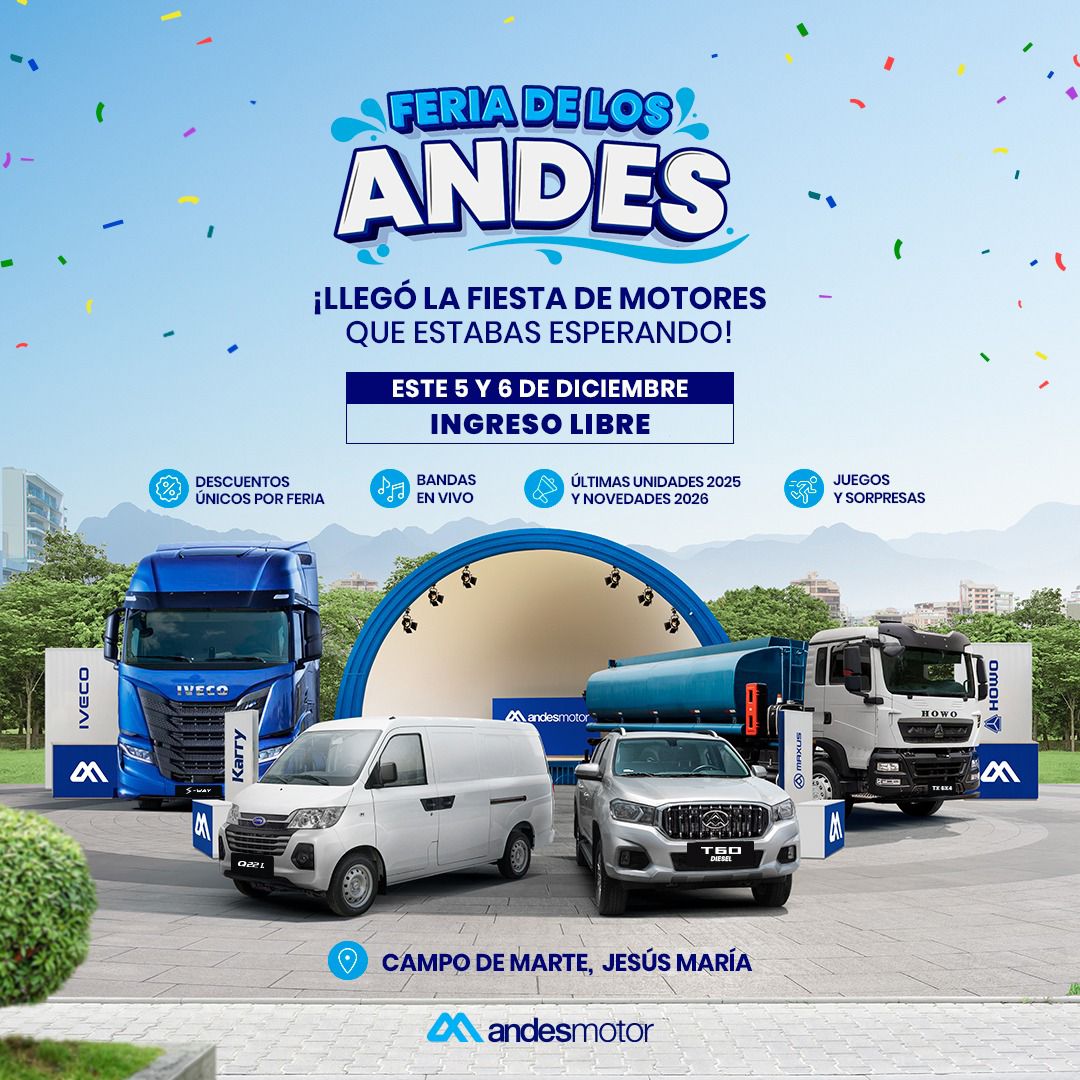 Pick-ups, camiones y nuevas tecnologías: Andes Motor presente en la Feria de los Andes