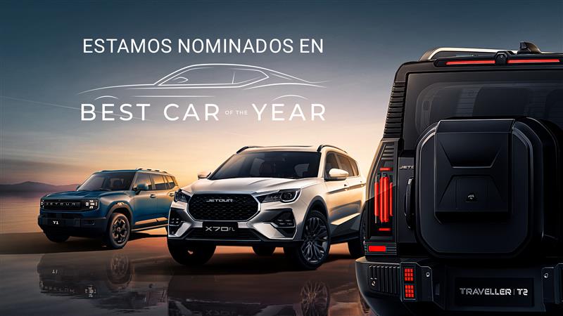 Jetour competirá en los premios Best Car of the Year con tres modelos de su portafolio