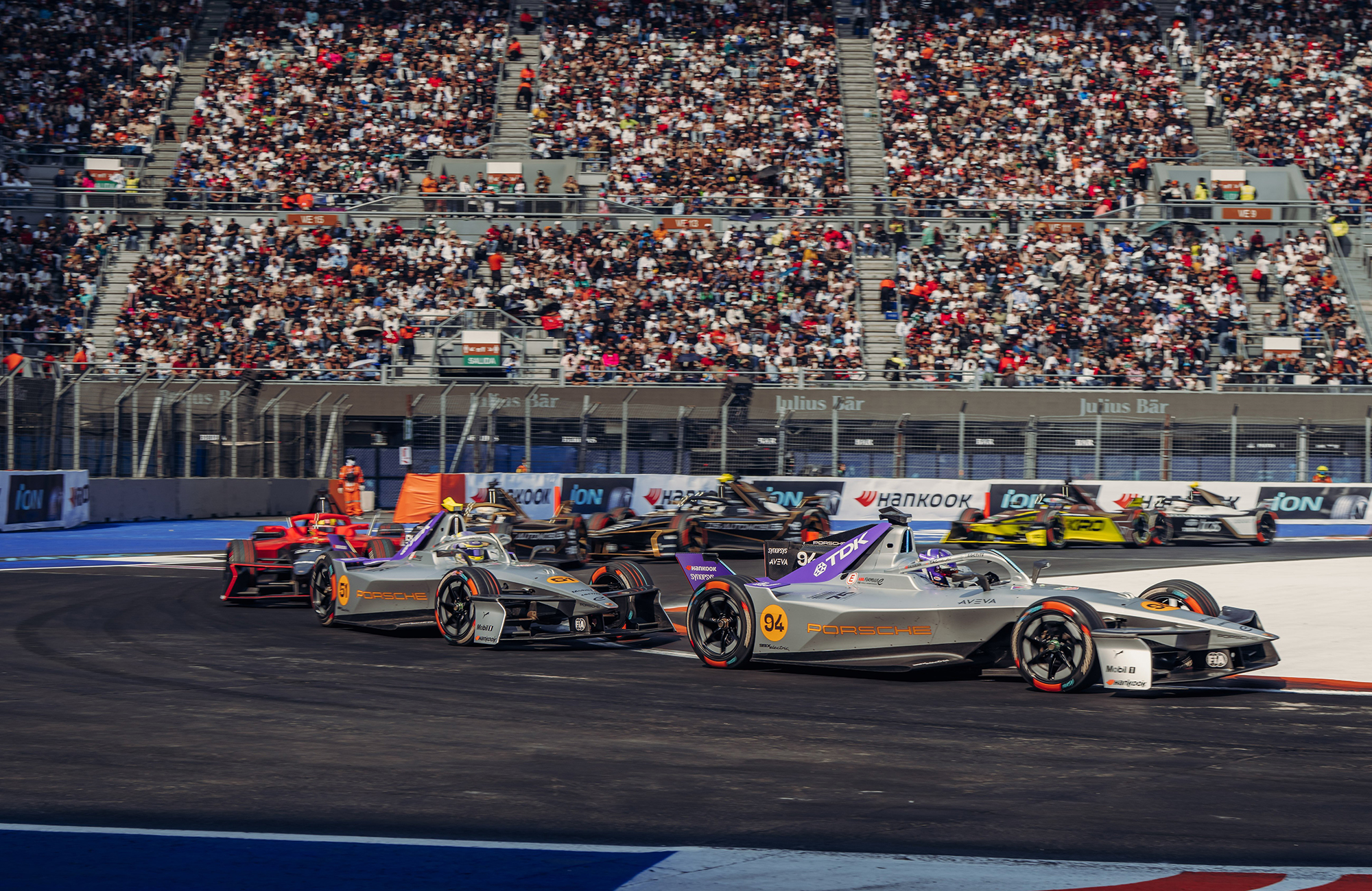 E-Prix de Ciudad de México: cuatro Porsche entre los nueve primeros