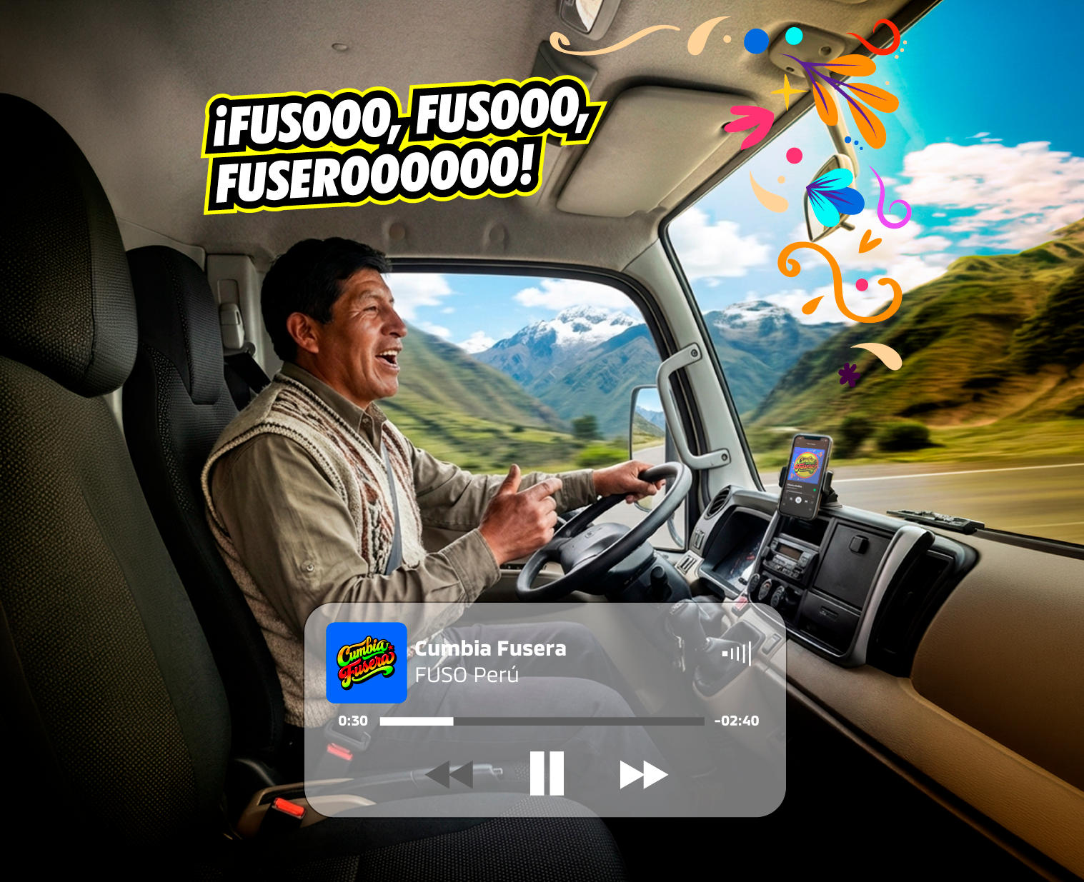 “Cumbia fusera”: la canción de FUSO que rinde homenaje a los camioneros que mueven el Perú