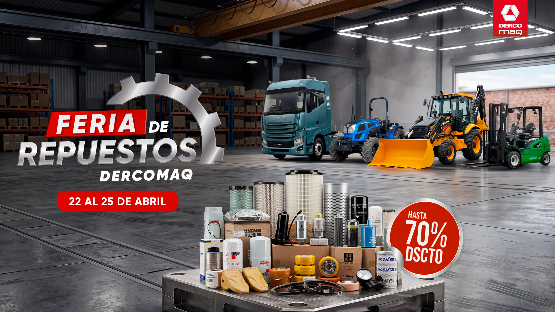 Garantizando la continuidad operativa: DercoMaq da inicio a su feria de repuestos multisectorial